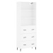 vidaXL Skříň highboard bílá 69,5 x 34 x 180 cm kompozitní dřevo