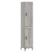 vidaXL Skříň highboard šedá sonoma 34,5 x 34 x 180 cm kompozitní dřevo