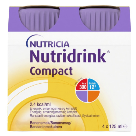 Nutridrink Compact s příchutí banánovou 4x125 ml