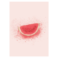 Ilustrace Watermelon Splash, Aminah Eleonora, (30 x 40 cm)