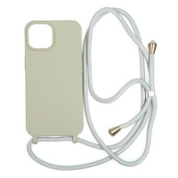 Mobile Origin Lanyard Case Light Grey iPhone 15