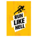 Ilustrace Run Like Hell, subtropica, 30 × 40 cm