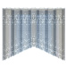 Dekorační žakárová záclona s řasící páskou HILLARY 160 bílá 300x160 cm MyBestHome
