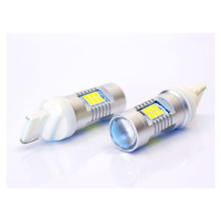 LED auto žárovka LED T20 21 SMD 2835 s čočkou  W21W WY21W