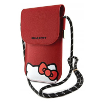 Kabelka Na Smartphone Telefon Hello Kitty Leather Hiding Kitty Red