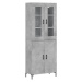 vidaXL Skříň highboard betonově šedá 69,5x34x180 cm kompozitní dřevo