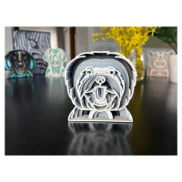 Vsepropejska Mandala Maltézský psík dekorace na stůl Barva: Šedá, Rozměr (cm): 11,2 x 11, Druh: 