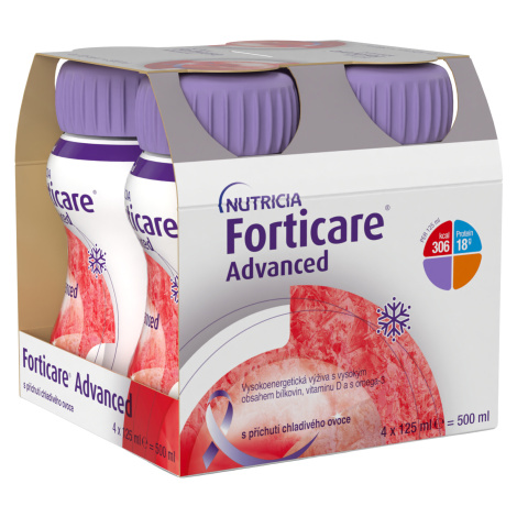 Forticare Advanced přích.chladiv.ovoce sol.4x125ml Nutricia