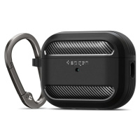 Obal pro AirPods Pro 2. gen Spigen Rugged Armor - černý