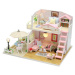 Miniatura domku Růžový dům