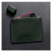 Woolnut Leather Pouch (Flat) kožené pouzdro tmavě zelené