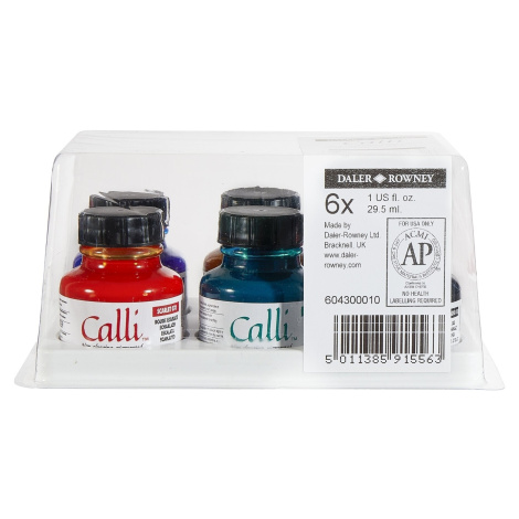 Daler Rowney Calli Sada kaligrafických tušů 6 x 29,5 ml