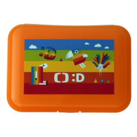 MAC TOYS - Déčko svačinový box s přihrádkou oranžový
