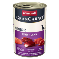 Výhodné balení Animonda GranCarno Original 12 x 400 g - Senior: hovězí a jehněčí