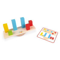 Dřevěná hračka váhy a závaží s předlohami série Montessori Janod Varianta: Dřevěná hračka váhy a