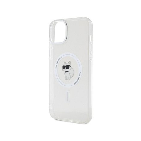 Karl Lagerfeld IML Choupette MagSafe Zadní Kryt pro iPhone 15 Plus Transparent