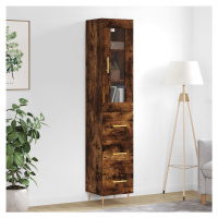 vidaXL Skříň highboard kouřový dub 34,5 x 34 x 180 cm kompozitní dřevo