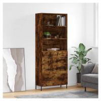 vidaXL Skříň highboard kouřový dub 69,5 x 34 x 180 cm kompozitní dřevo