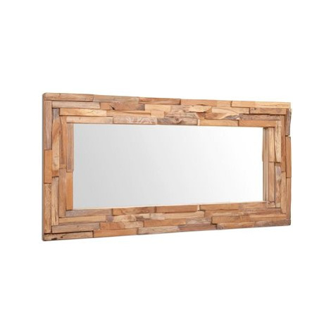 Dekorativní zrcadlo teak 120 x 60 cm obdélníkové SHUMEE