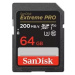 SanDisk SDXC karta 64GB Extreme PRO (200 MB/s Class 10, UHS-I U3 V30)