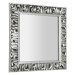 Sapho ZEEGRAS zrcadlo ve vyřezávaném rámu 90x90cm, stříbrná