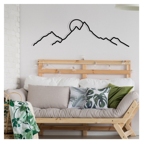 Wallity Nástěnná kovová dekorace Ayers černá