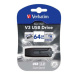 Verbatim USB flash disk, USB 3.0, 64GB, V3, Store N Go, černý, 49174, USB A, s výsuvným konektor