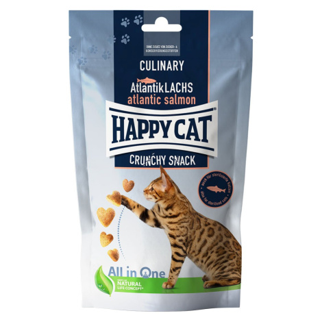 Happy Cat Culinary Crunchy Snack atlantský losos 5 × 70 g