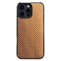 Dřevěné Pouzdro Bewood pro iPhone 16 Pro Max Vlny Merbau