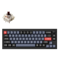 Keychron Q2 65% Layout QMK Gateron G PRO Hot-Swappable Brown Switch, Black - US