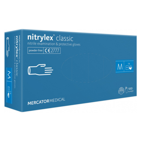 Mercator Medical Nitrylex Classic modré 100 ks Rozměr: M
