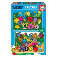 EDUCA Puzzle Monsieur Madame 2 × 20 dílků