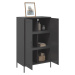 vidaXL Skříň highboard černá 68 x 39 x 113 cm ocel