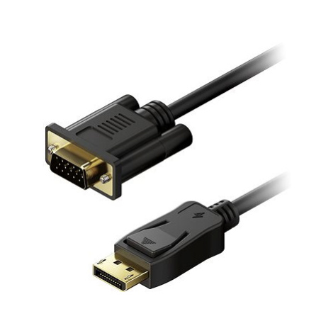 AlzaPower Core DisplayPort na VGA FullHD 2m černý