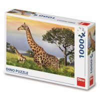 Puzzle Žirafí Rodina 1000 dílků - Dino