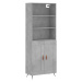 vidaXL Skříň highboard betonově šedá 69,5x34x180 cm kompozitní dřevo