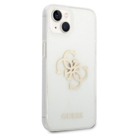 Guess TPU Big 4G Full Glitter kryt iPhone 14 Plus čirý