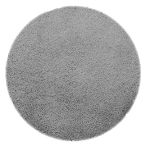 Koupelnový kobereček Skin kulatý 70cm šedý BAUMAX