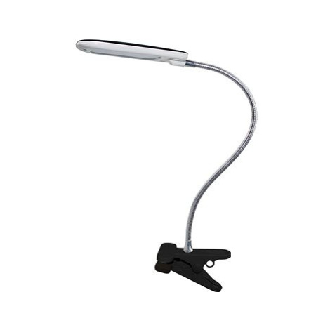 LED stolní lampička s vypínačem a klipem BAZ 5W/230V/4000K/340Lm/120°/IP20, černá ACA