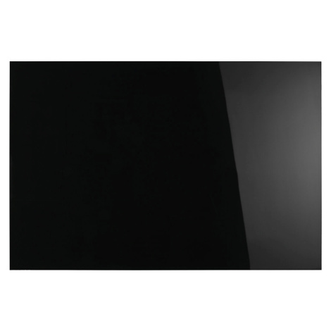 magnetoplan Designová magnetická skleněná tabule, š x v 1500 x 1000 mm, barva černá