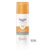 EUCERIN Ochranný krémový gel na opalování na obličej Oil Control SPF50+ středně tmavý 50 ml