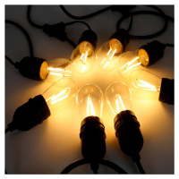 Eko-Light Světelný řetěz Girlanda IP44 černá 10m bez světel