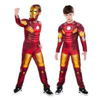 FunCo Dětský kostým Svalnatý Iron man s maskou 122-134 L