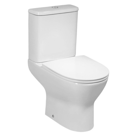 Bruckner DARIO WC kombi, Rimless, spodní/zadní odpad, bílá 201.431.4