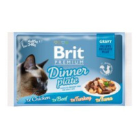 Brit Premium Cat D Fillets In Gravy Dinner Plate 340g