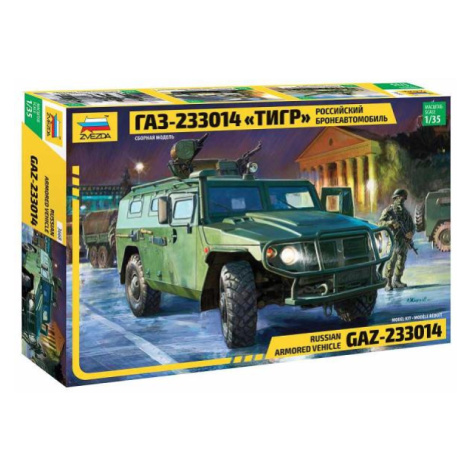 Model Kit military 3668 - Russian Armored Vehicle GAZ "Tygr" (1:35) Zvezda