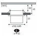 PAULMANN Vestavné svítidlo LED Gil 6W bílá mat černá mat IP44 2.700K 3-krokové-stmívatelné 933.7