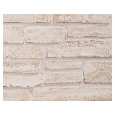 A. S. Creation Tapeta vinylová DECORA NATUR 4 Cihla béžovo-bílá AS-Création