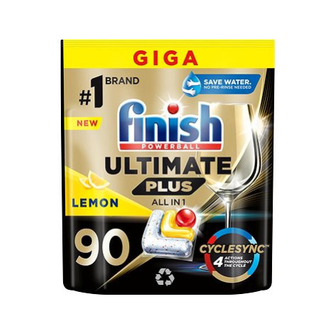 FINISH Ultimate Plus All in 1 Lemon, 90 ks