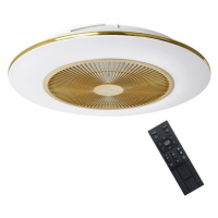 LED Stmívatelné stropní svítidlo s látorem ARIA LED/38W/230V zlatá + DO